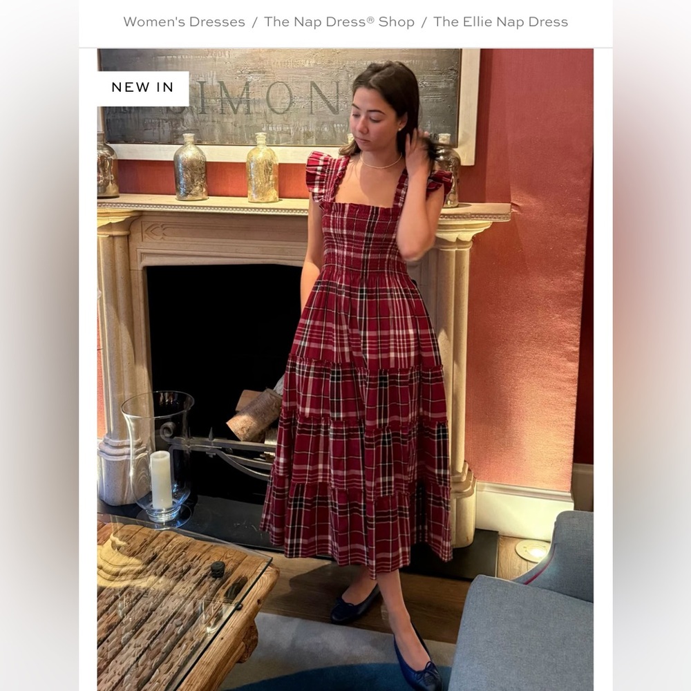 Hill House Christmas Plaid Nap Dress